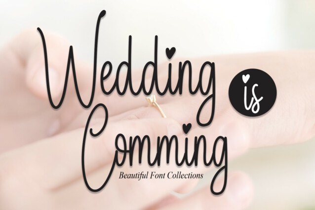 Wedding is Comming Handwritten Font