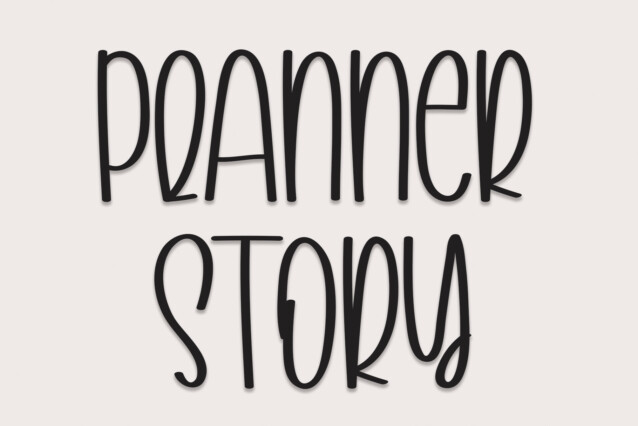 Planner Story Font