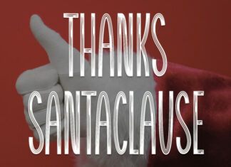 Thanks Santaclause Display Font