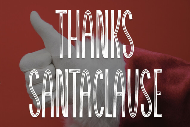 Thanks Santaclause Display Font