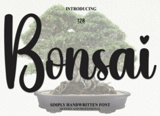 Bonsai Script Font