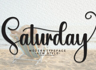 Saturday Script Typeface