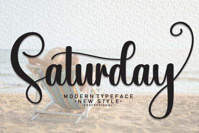 Saturday Script Typeface