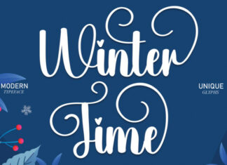 Winter Time Script Font