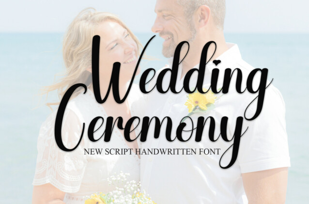 Wedding Ceremony Script Font