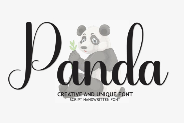 Panda Script Typeface