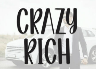 Crazy Rich Display Font