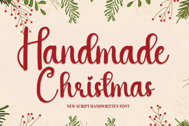 Handmade Christmas Font