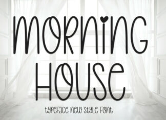 Morning House Display Font