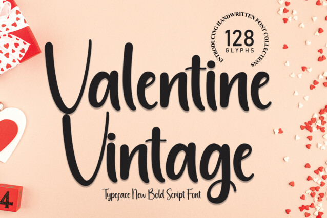 Valentine Vintage Script Font