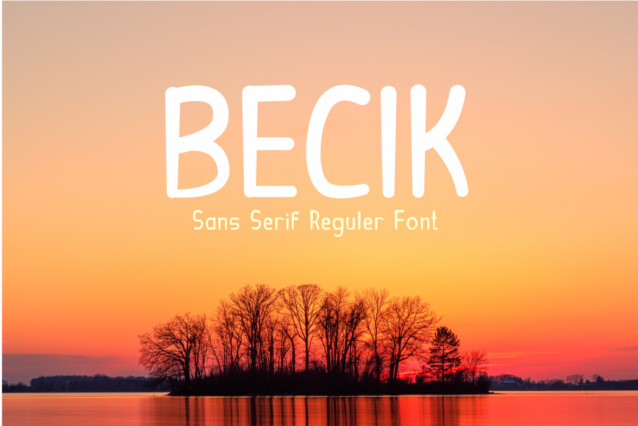 Becik Display Font
