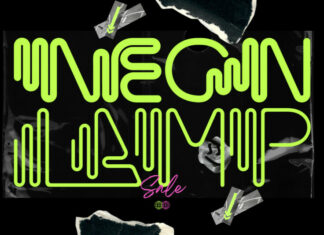 Neon Lamp Font
