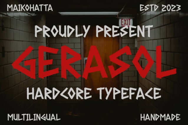 Gerasol Display Font