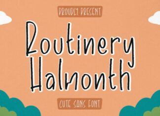 Routinery Halmonth Font