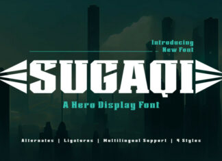Sugaqi - Display Hero Font