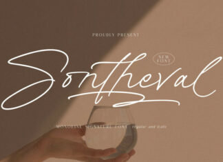 Sontheval Signature Font