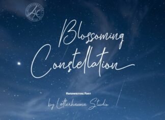 Blossoming Constellation Font