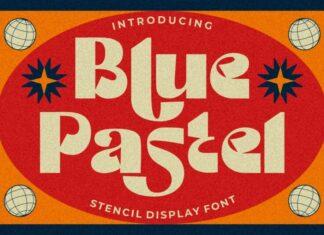 Blue Pastel Font