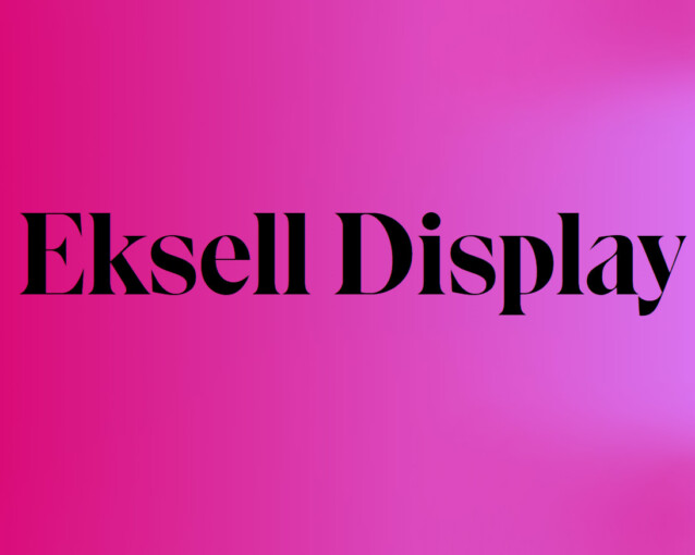 Eksell Display Font