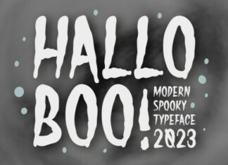 Hallo Boo Display Font