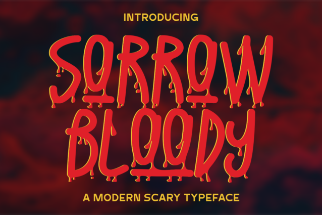 Sorrow Bloody Script Font
