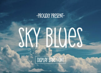 Sky Blues Display Font