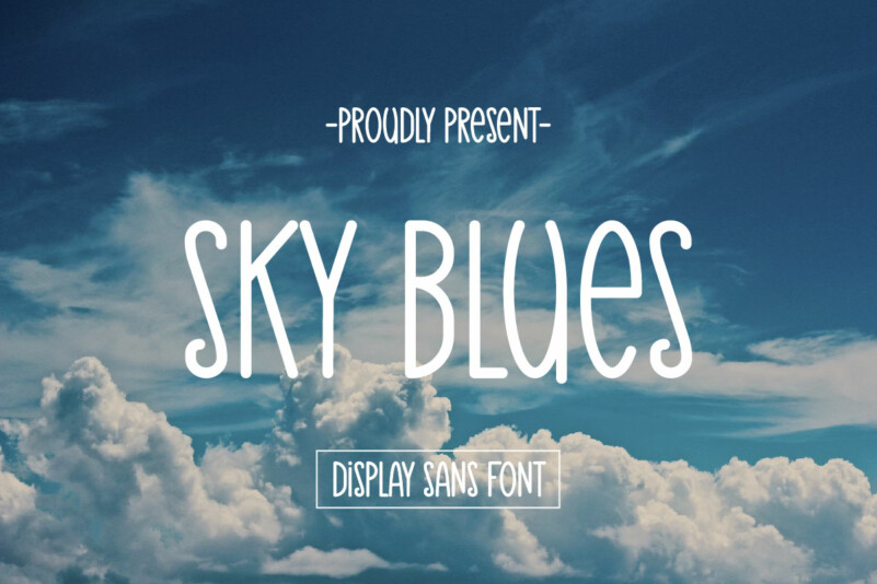 Sky Blues Display Font