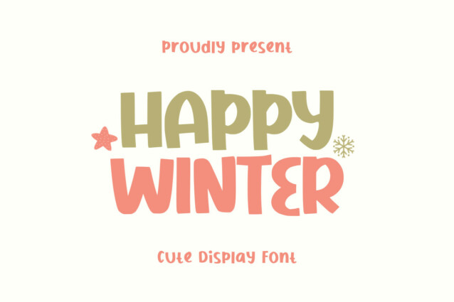 Happy Winter Display Font