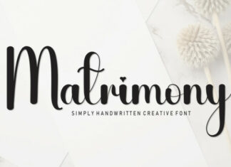 Matrimony Script Font