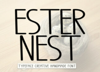 Ester Nest Display Font
