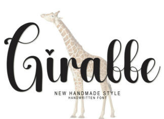Giraffe Script Typeface