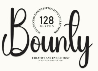 Bounty Script Font