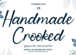 Handmade Crooked Script Font