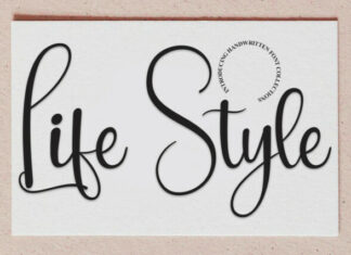 Life Style Script Font
