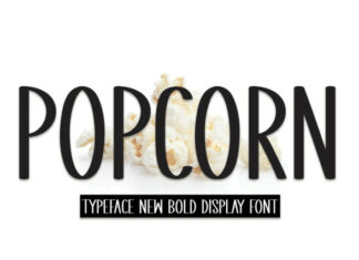 Popcorn Display Font