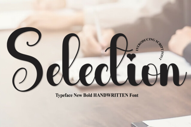 Selection Script Font