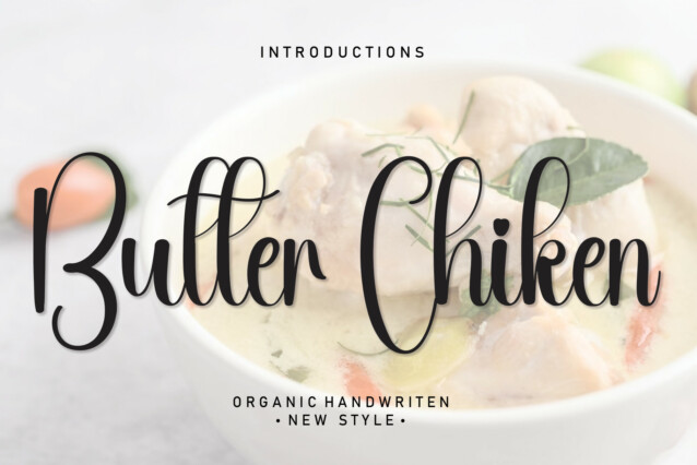 Butter Chiken Script Font