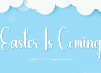 Easter Is Coming Script Font