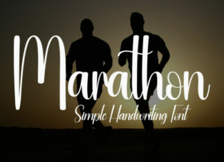 Marathon Script Font