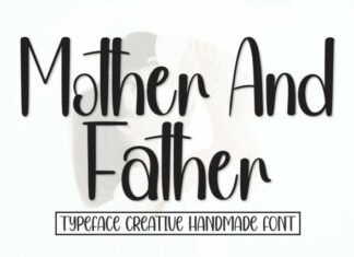 Mother And Father Script Font