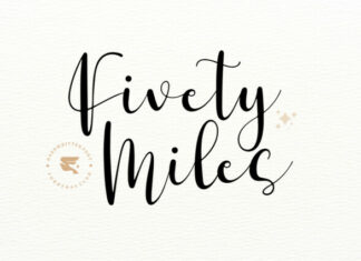 Fivety Miles Script Font