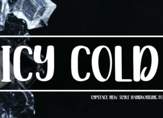 Icy Cold Display Font