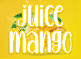 Juice Mango Display Font