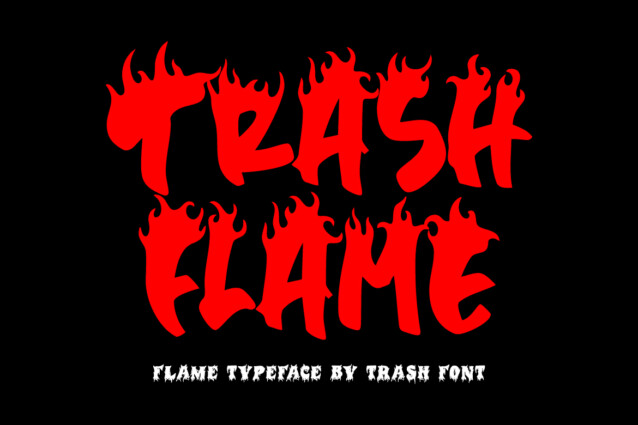 Trash Flame Font