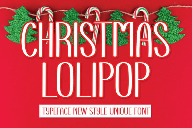 Christmas Lolipop Display Font