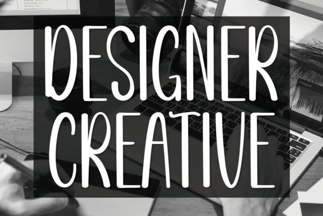 Designer Creative Display Font