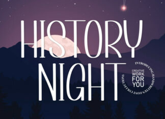 History Night Display Font
