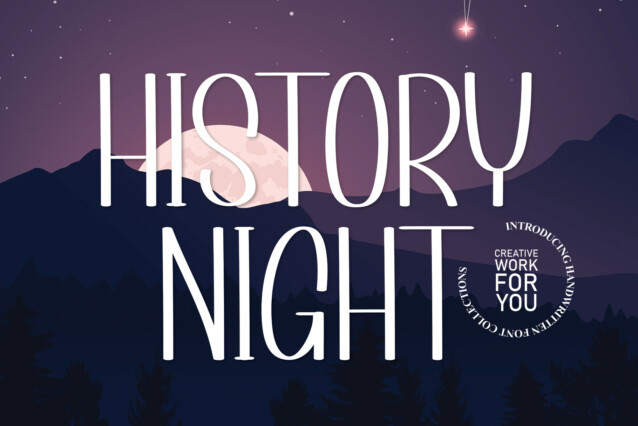 History Night Display Font