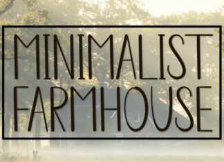 Minimalist Farmhouse Display Font