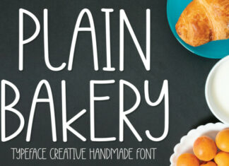 Plain Bakery Display Font